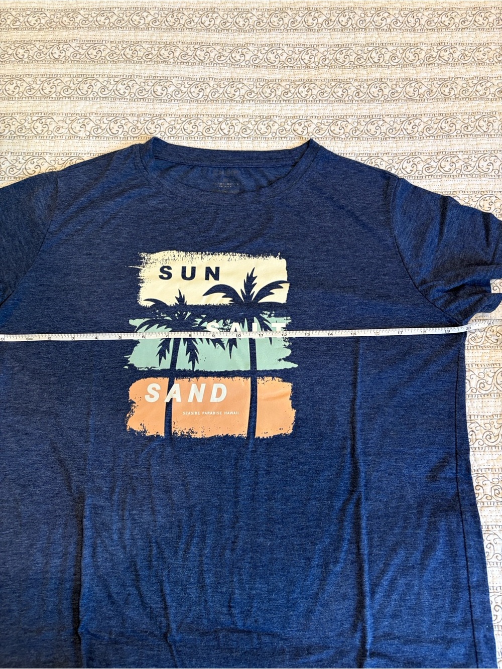 Women’s Navy 'Sun Sand' Graphic Crewneck T-Shirt